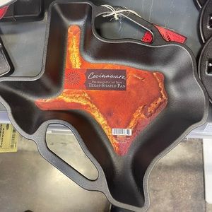 Texas-Shaped Cast Iron Pan